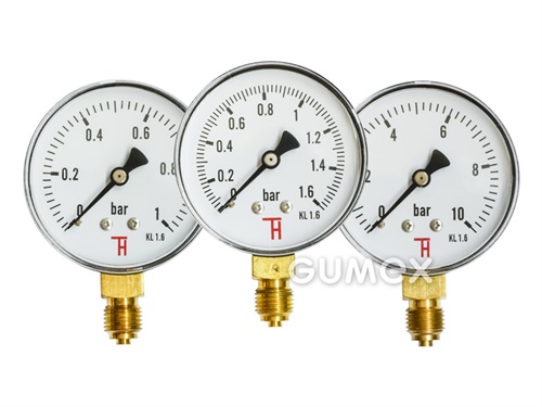 MANOMETR A VAKUOMETR STANDARD - SPODNÍ VÝVOD